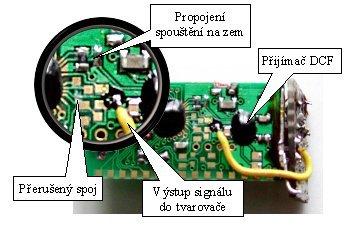 Pestavba modulu DCF - ke zvten kliknte